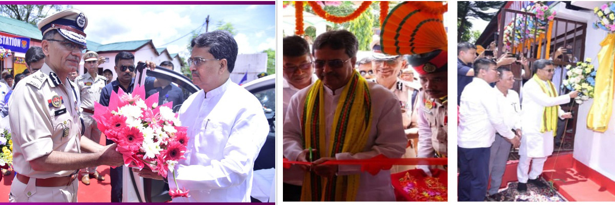  Prof. (Dr.) Manik Saha, Hon’ble Chief Minister of Tripura inaugurated  Baijalbari Police Station. of Khowai District 