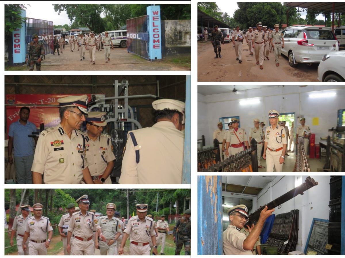 DGP Tripura, Shri Anurag, IPS visited AD Nagar Police Lines & inspected the Police Units 