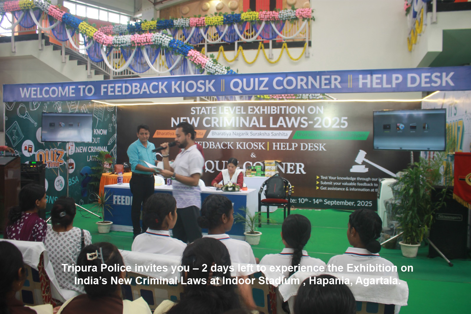 Tripura Police invites you – 2 days left to experience the Exhibition on India’s New Criminal Laws at  Hapania, Agartala.
