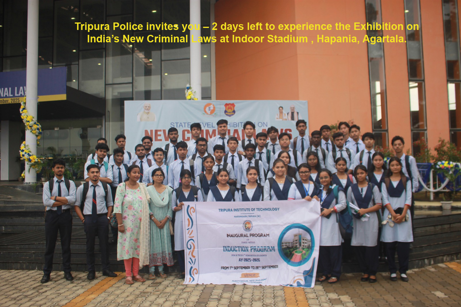 Tripura Police invites you – 2 days left to experience the Exhibition on India’s New Criminal Laws at  Hapania, Agartala.